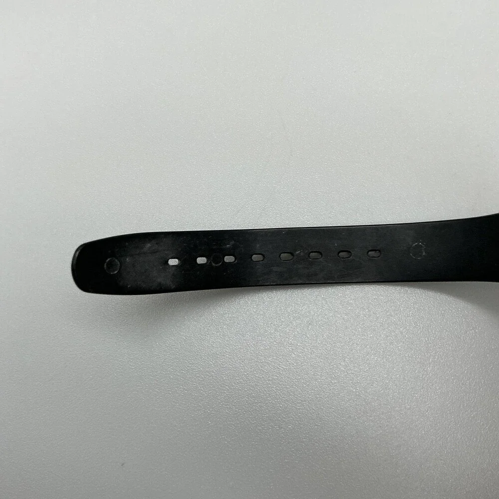 Swatch Something New Womens Watch 25mm Black Rubber Swiss Made New Battery